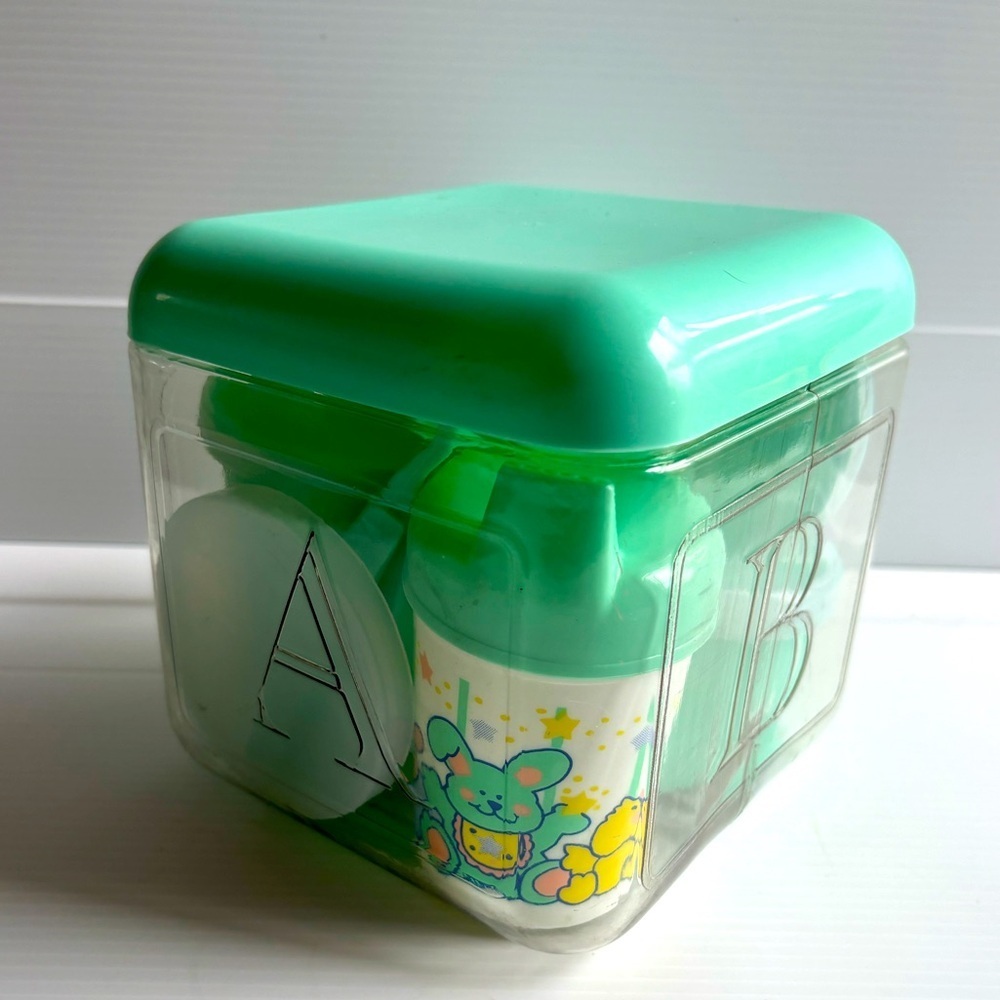 Vintage Baby and Toddler Plastic Dining Drinkware Set